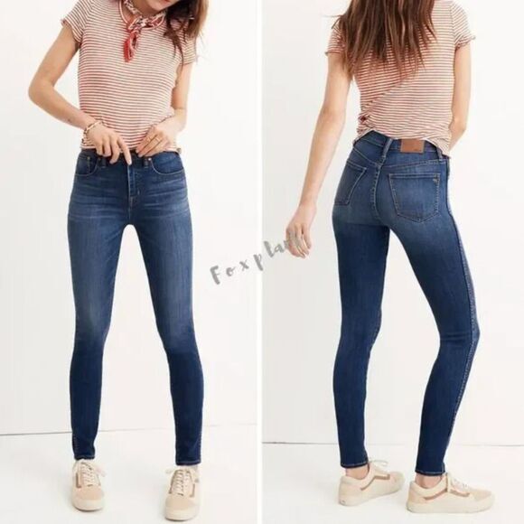 NEW‎ Madewell 10" High-Rise Skinny Jeans in Danny Wash, 26 - Picture 1 of 14